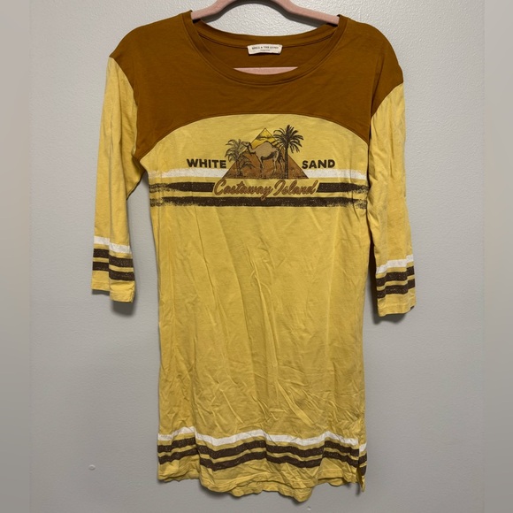 SPELL & THE GYPSY COLLECTIVE The Spell White Sand Organic Tee Dress Size S - Picture 4 of 9